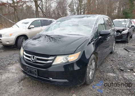 2016 Honda Odyssey Ex-L из США, поврежденный, VIN 5FNRL5H65GB141257